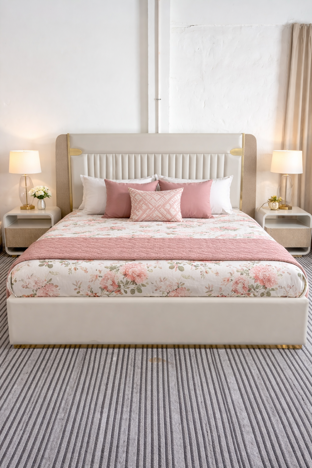 Elegant Upholstered Luxury Bed